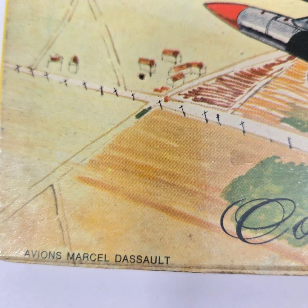 Vintage Conté à Paris Oriflamme Colored Pencils 24 Set Marcel Dassault Jets
